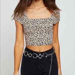 Pac Sun leopard print crop top!